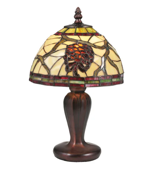 Pinecone Stained Glass Table Lamp 106288