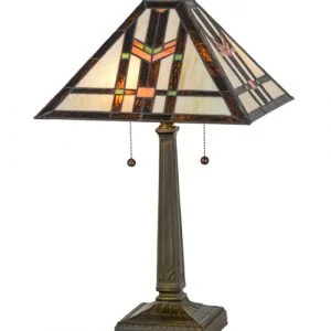Southwestern Style Lamp - Stained Glass Lampshade 119641