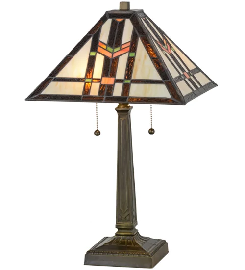 Southwestern Style Lamp - Stained Glass Lampshade 119641