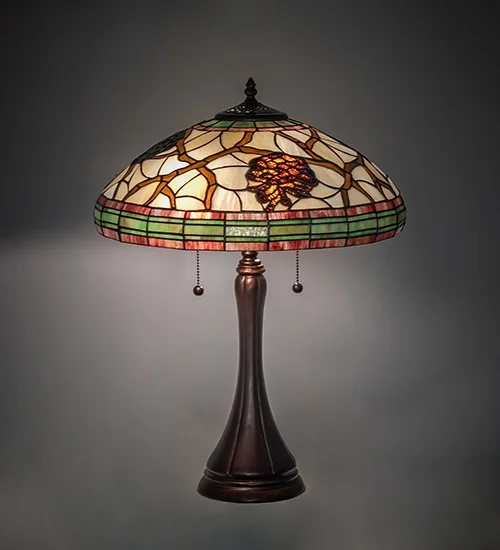 Pinecone Rustic Decor Stained Glass Shade 125610
