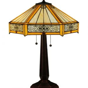 Peaches Table Lamp - Stained Glass Lampshade 138116