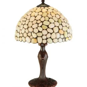 Tiffany Style Natural Stone Table Lamp 138124