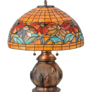 Tiffany Style Table Lamp With Flowers 139609