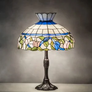 Rose Vine Pink Blue White Shade 232796