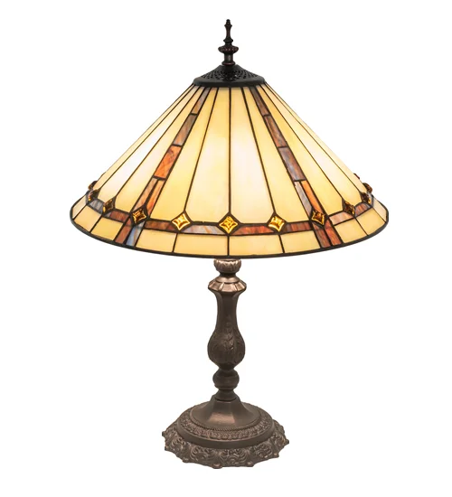 Belvidere Purple & Sunburst Colored Table Lamp 245630