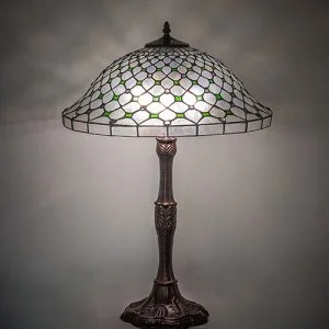 Diamond & Jewel Art Glass Table Lamp 266579