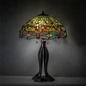 Dragonfly Table Lamp - Stained Glass Lampshade 31109