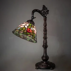 Tiffany Rosebush Bridge Arm Desk Lamp 36110