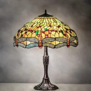 Dragonfly Table Lamp - Stained Glass Lampshade 47960