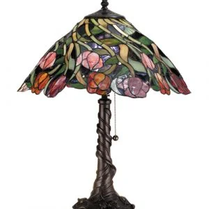Spiral Tulip Tiffany Style Table Lamp 82315