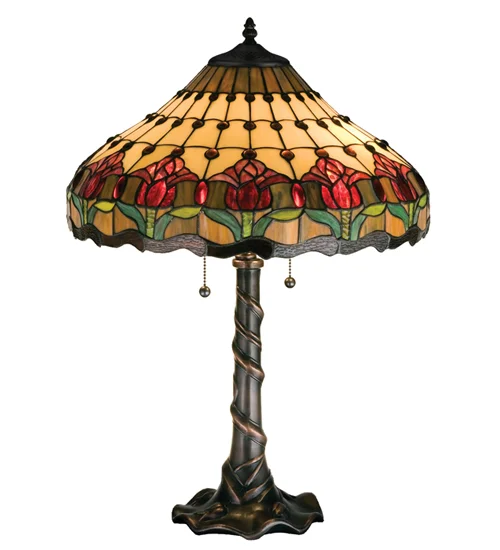 Colonial Tulip Stained Art Glass Shade 99270
